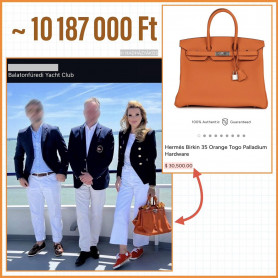 Tízmilliós Birkin táskával dobta fel vitorlás szettjét Szalai Vivien