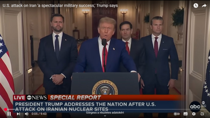 Megtámadta az iráni atomlétesítményeket Trump