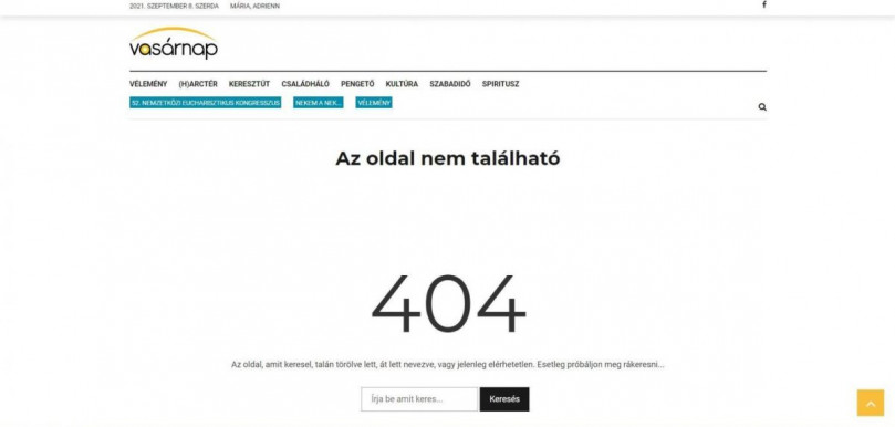 A KDNP-közeli portálról eltűnt egy cikk, amely az eucharisztikus kongresszus látogatószámát kevesellte